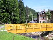 Fugngerbrcke ber die Rote Weieritz in Kurort Kipsdorf